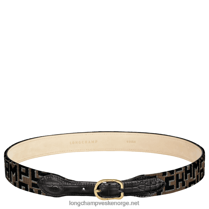 1980 damebelte kvinner taupe/svart 0FJH931 Longchamp